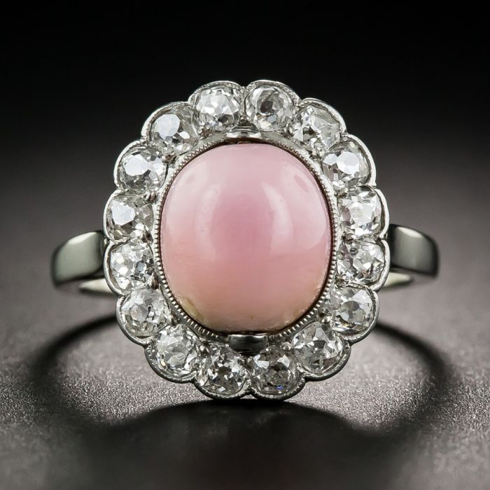 Pink Freshwater Cultured Pearl Ring | Raw Pearls