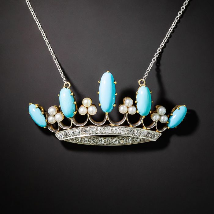 18kt white gold Frost diamond pendant necklace
