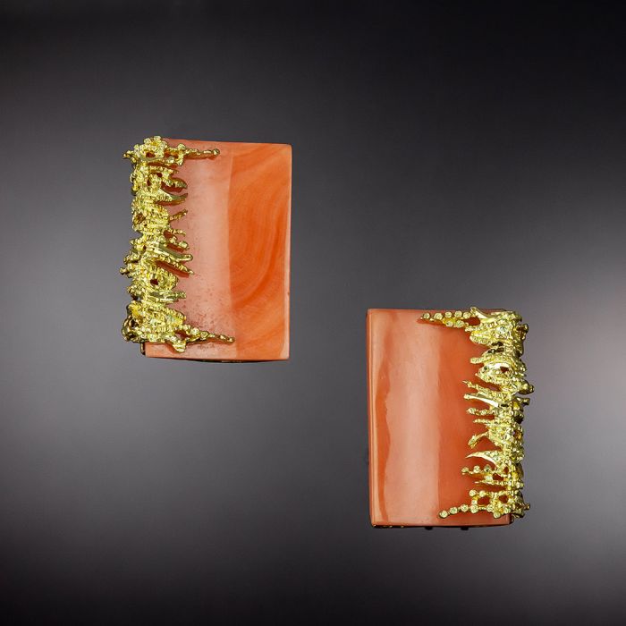 Brutalist earrings top