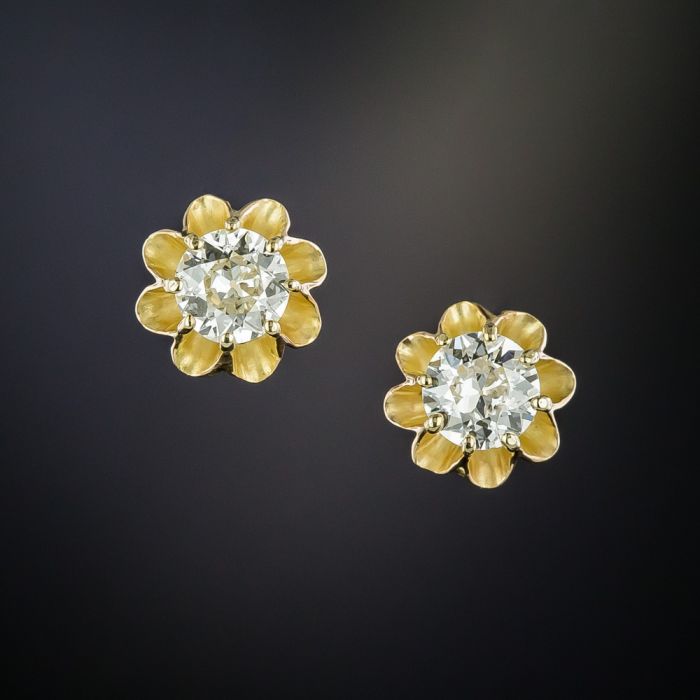 buttercup diamond earrings