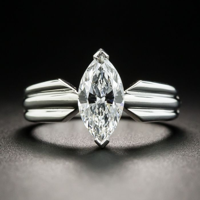 Vintage, 1930s, Cartier 1ct VS/E Diamond Engagement Ring, Platinum –  Antique Ring Boutique