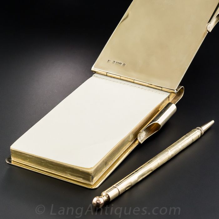 Cartier Notepad and Pencil