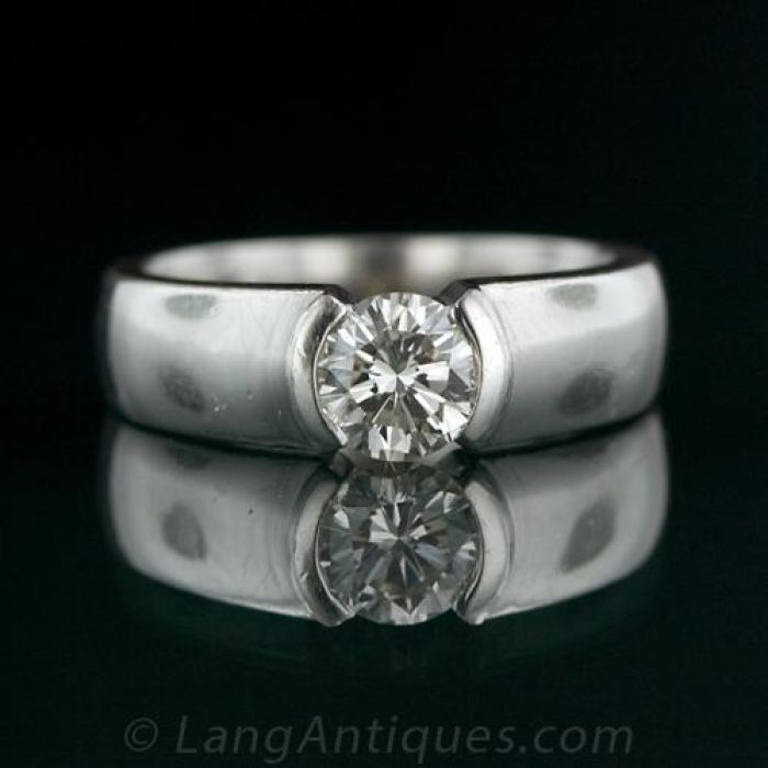 Three quarter carat diamond top
