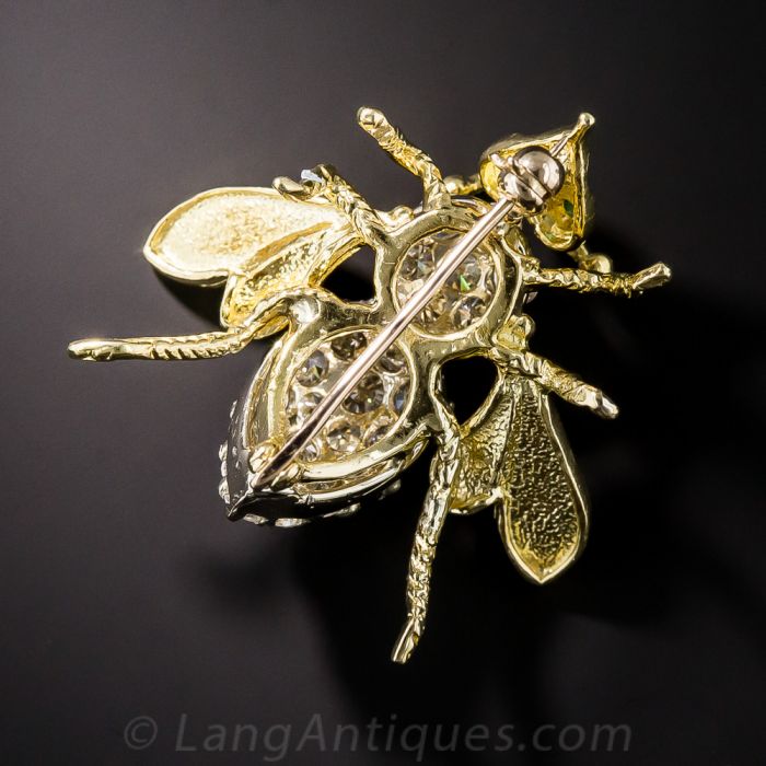 Diamond bee sale pin