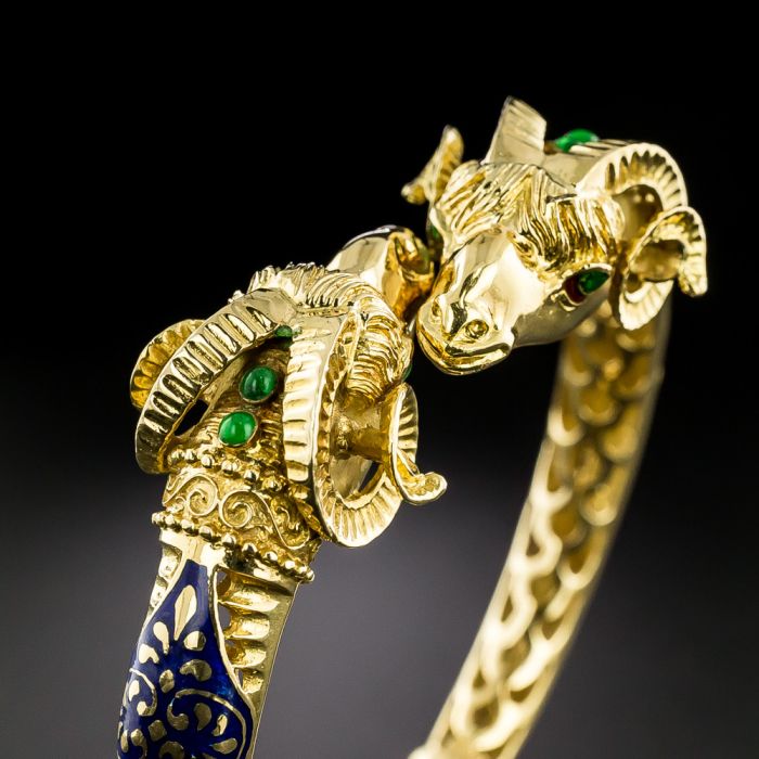 Victorian Ram's Head Bangle