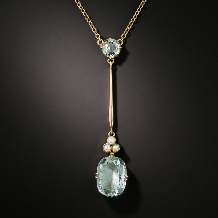 Baroque Pearls, Aquamarine, Diamonds – N 2720 – AVAASI