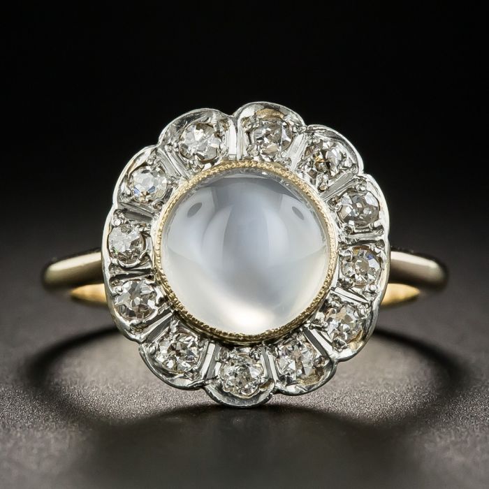 Edwardian on sale moonstone ring