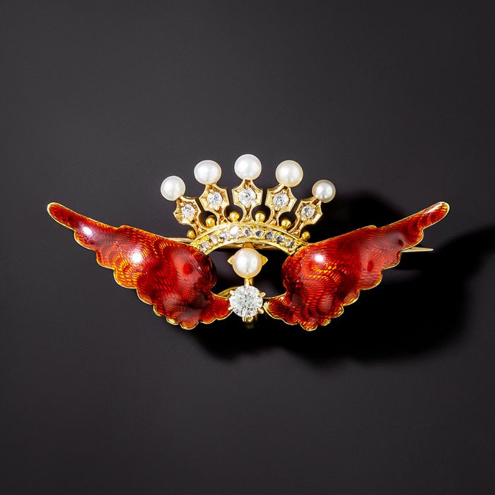 Wing brooch hot sale