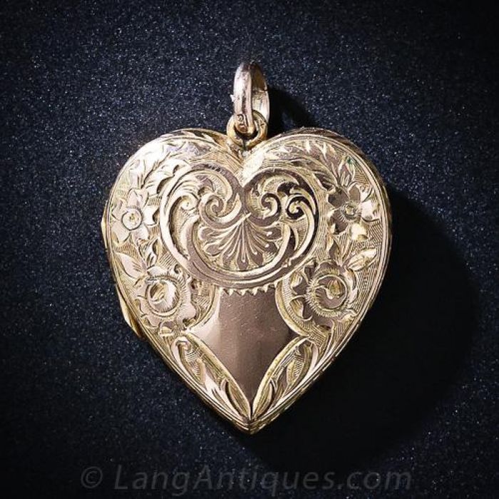 Victorian heart deals locket