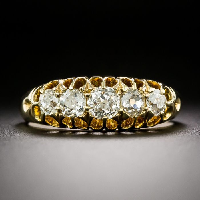 Victorian 5 stone diamond ring store