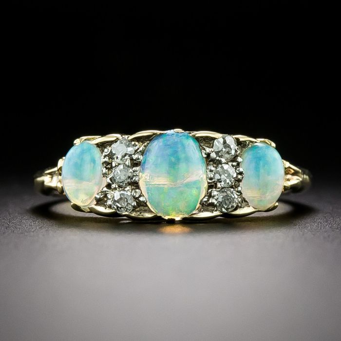 Two- Tone Opal Ring ~ ANTIQUE – Fancy Flea Antiques