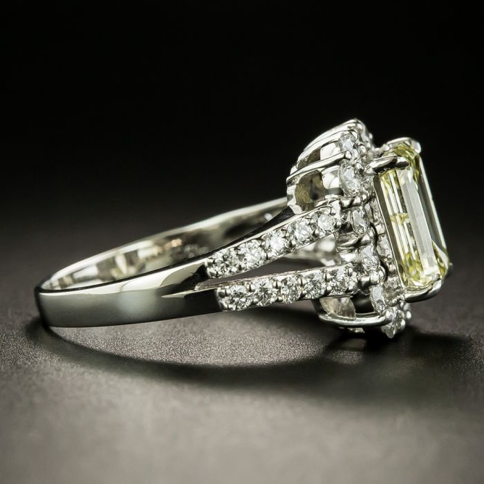 Platinum Diamond Engagement Ring 1.70ct 1.3mm 012631