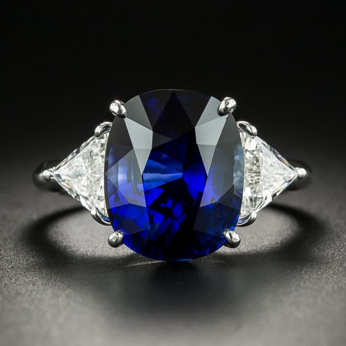 1pc Luxury Wide Royal Blue Cubic Zirconia Ring Women's Wedding Engagement  Jewelry | SHEIN USA