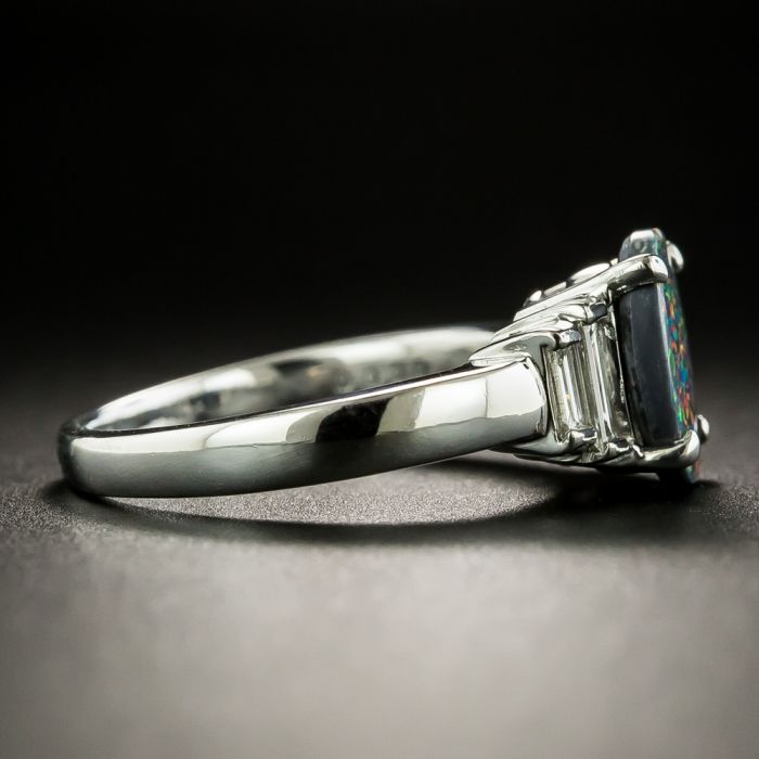 Buy White gold Art Deco emerald and diamond ring - Kalmar Antiques