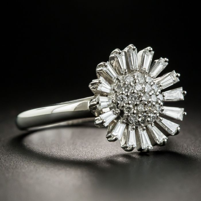 Art deco sunburst on sale ring