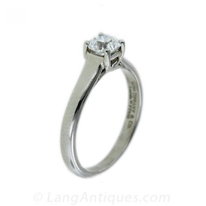 Tiffany & Co. Lucida Diamond 3-stone Diamond Platinum Engagement Ring