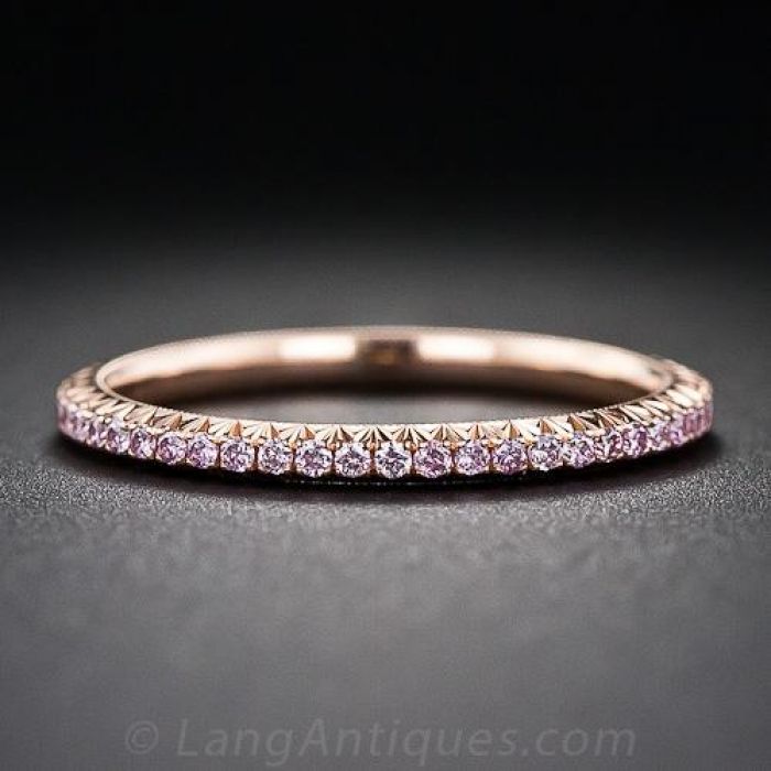 Eternity Wedding Band, Pink Gold and Diamonds - Categories Q9L95G