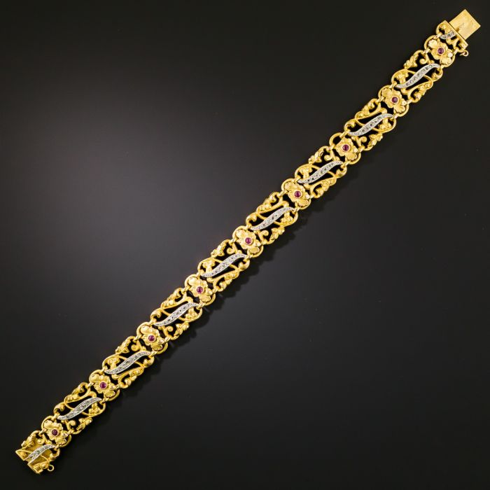 Embellished ornate hotsell ruby jewel
