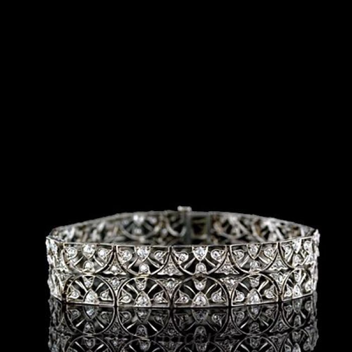 platinum filigree bracelet