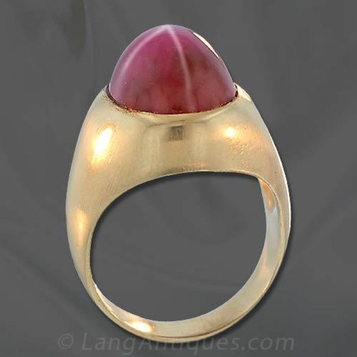 Mens star hot sale ruby ring