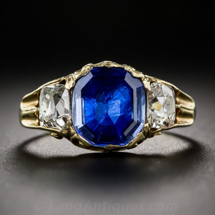 Georgian sapphire ring cheap