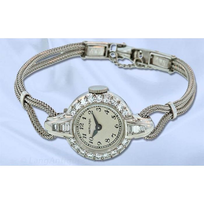 Ladies hamilton diamond online watch