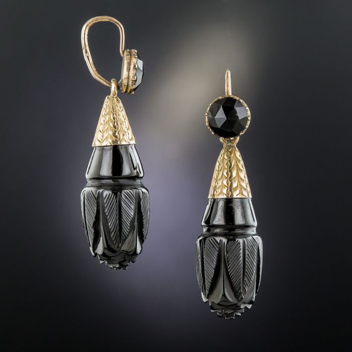Black hotsell jet earrings