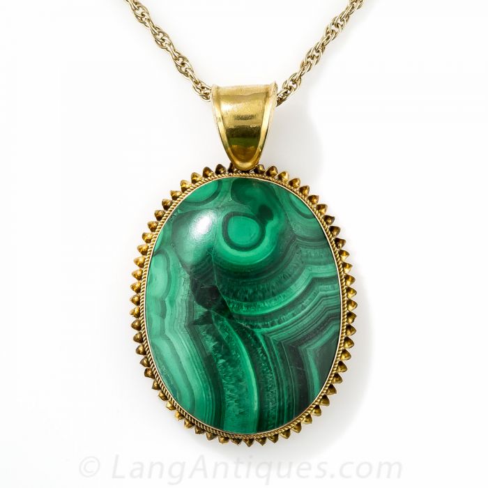 Malachite locket shop