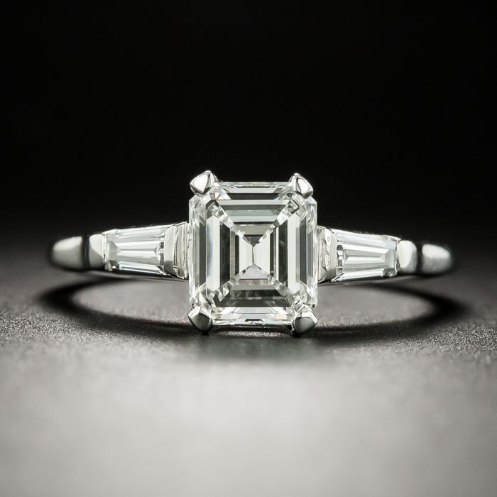 antique emerald cut rings