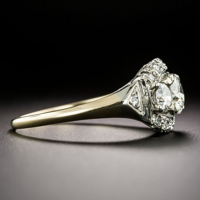 Mid-Century .55 Carat Diamond Engagement Ring - GIA I VS2