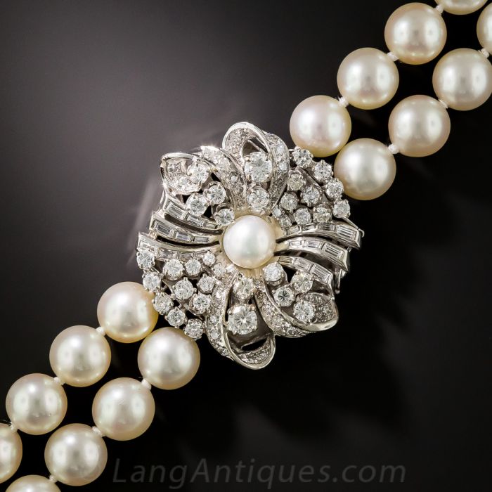 Carolee Triple Strand Baroque Imitation Pearl Necklace - Ruby Lane