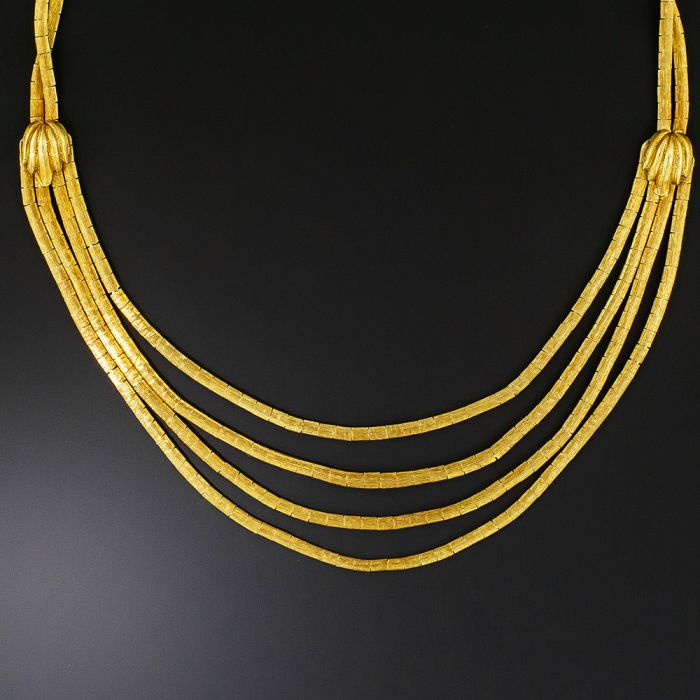 Mid-Century Italian Spaghetti Necklace
