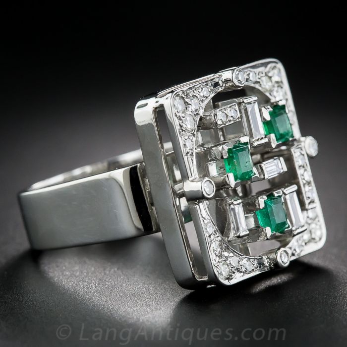 Tasteful 22K Gold 2.5CT Emerald Ring – Andaaz Jewelers