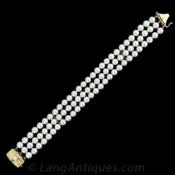 Mikimoto Akoya Cultured Pearl Bracelet  MDQ10047ADXC