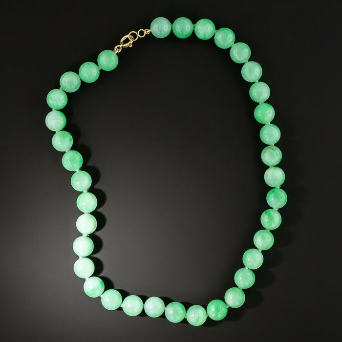 Green Nephrite Jade B+ Grade Beads