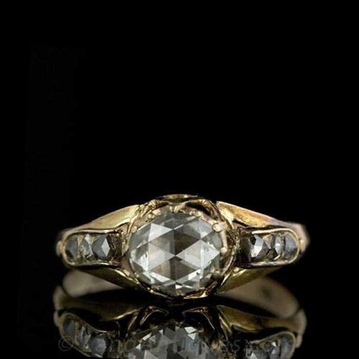 Georgian rose cut diamond ring store