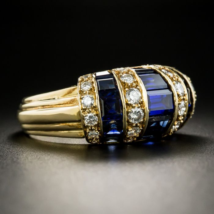 Emerald diamond engagement ring by Oscar Heyman, Images par Adin Bijoux  Anciens.
