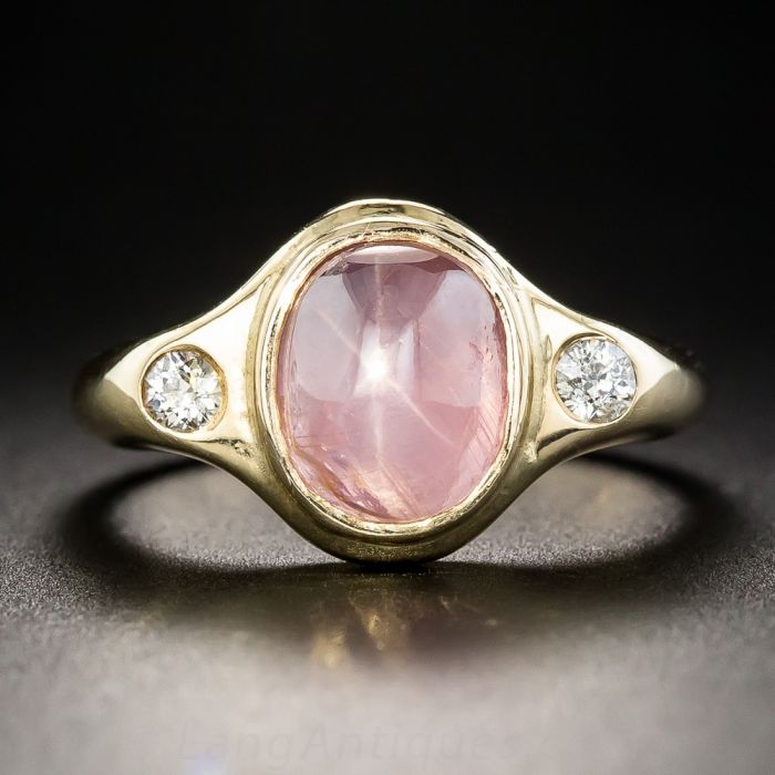 pink star sapphire and diamond ring by jones and woodland 1 30 1 10749
