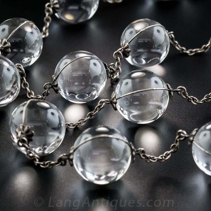 Victorian Rock Crystal Pools of Light Necklace (429H) | The Antique  Jewellery Company
