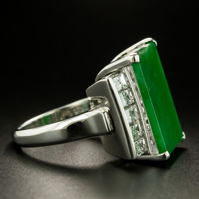 Vintage Lucky Green Nephrite Jade ring – Nemesis Jewelry NYC