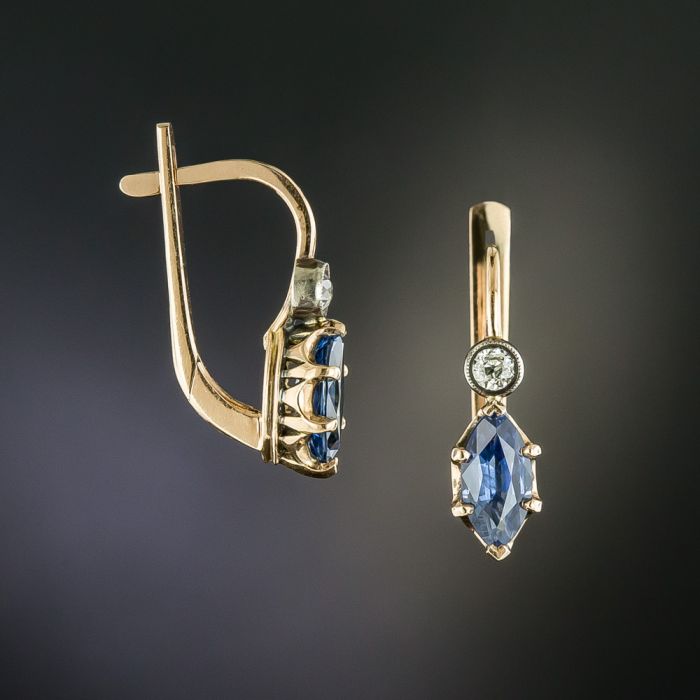 Vintage russian top earrings