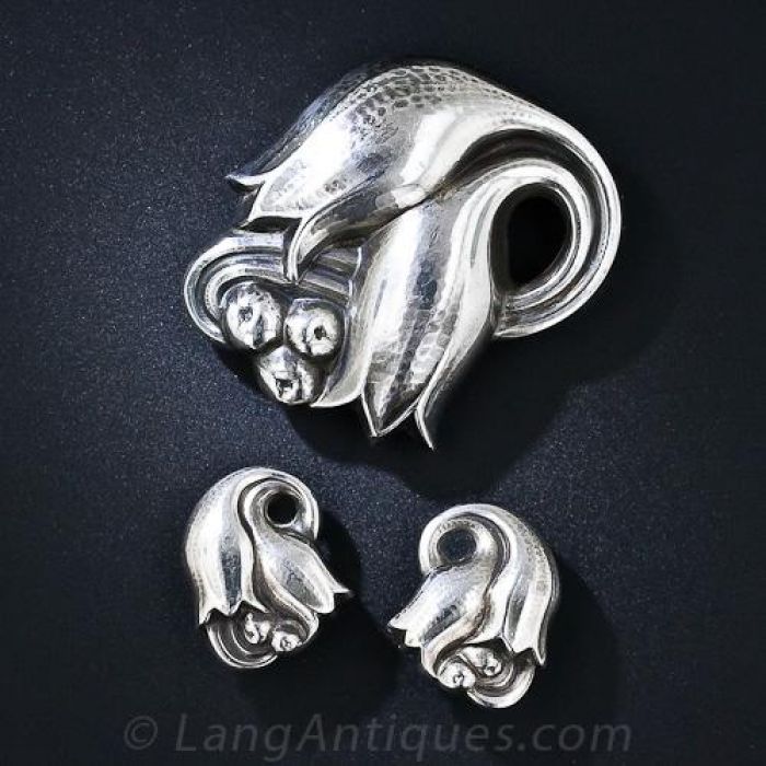 Georg jensen tulip brooch online