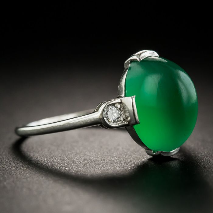 Green Saturn Chalcedony Ring with Green Tourmaline and Peridot | kim  crocker designs