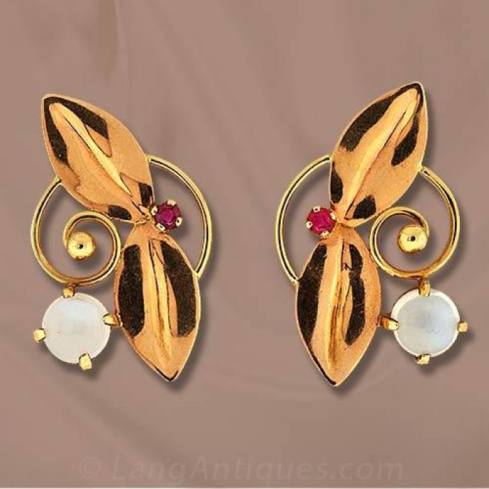 tiffany moonstone earrings