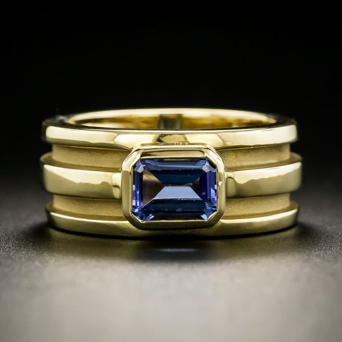 Tiffany & Co. 18K Yellow Gold 3.5 mm Wedding Band Ring Size 9 - Ruby Lane