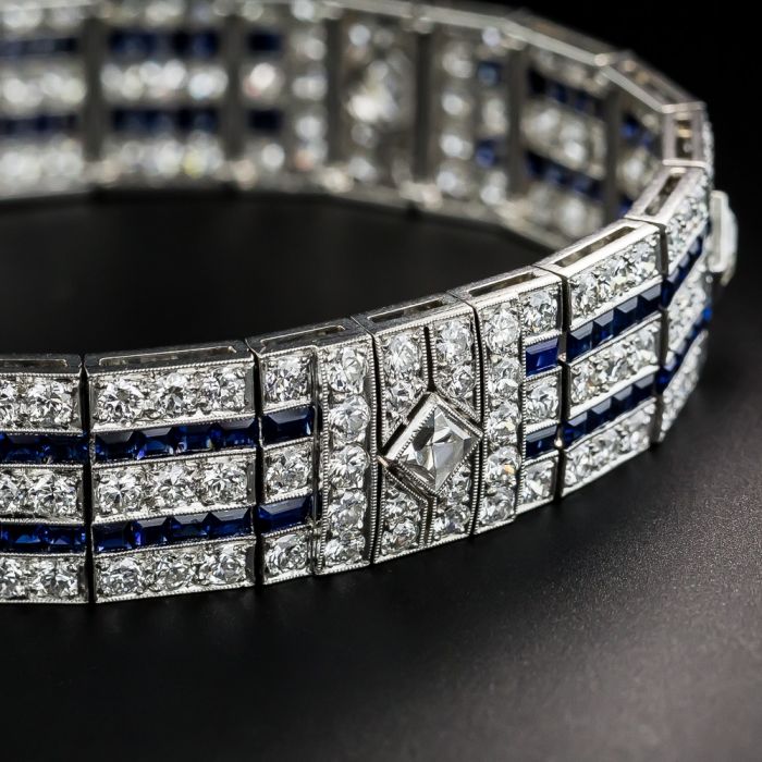 Tiffany & Co. Art Deco Blue Sapphire Bracelet