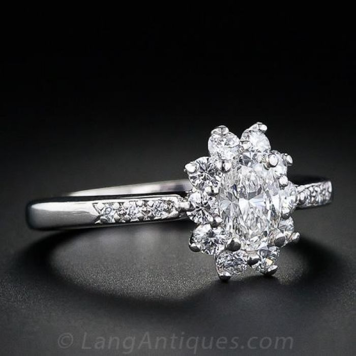 Tiffany oval store engagement ring