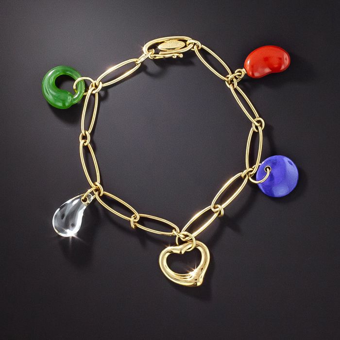 Elsa Peretti Five-Stone Charm Bracelet