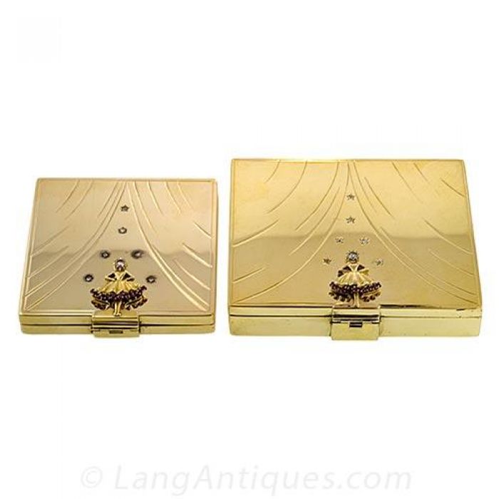 Van Cleef and Arpels Ballerina Cigarette Case and Compact