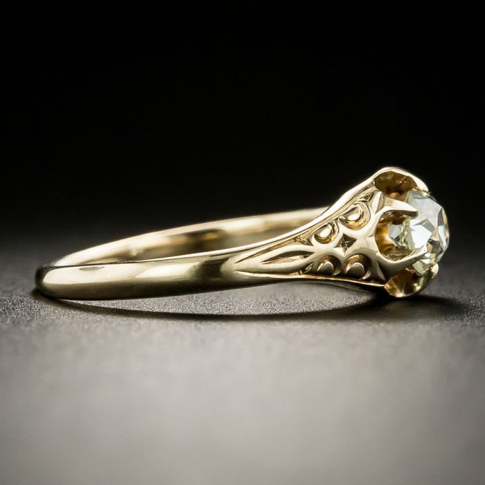 Victorian .25 Carat Old Mine Cut Diamond Solitaire